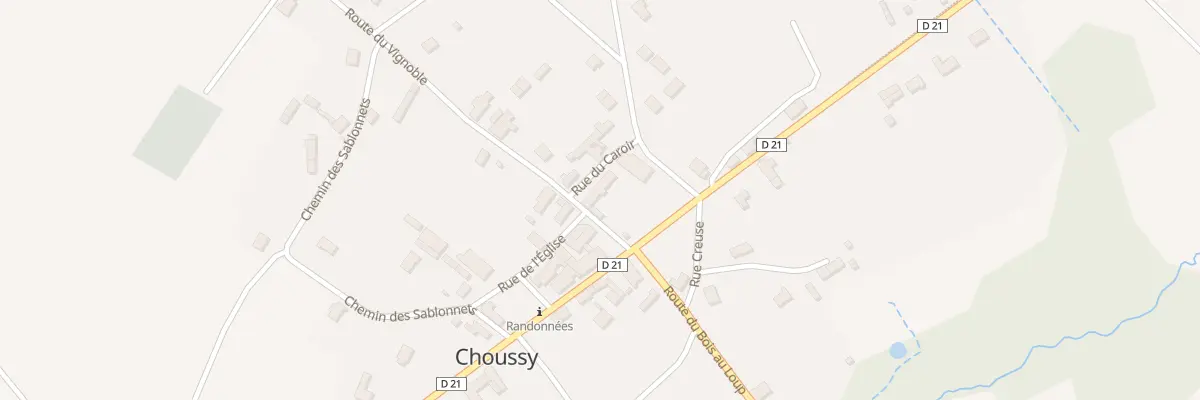 Plan du 1A Rte de Sologne à Choussy