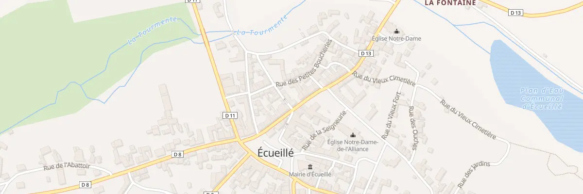 Plan du 18 Rue de la Vieille Eglise à Écueillé