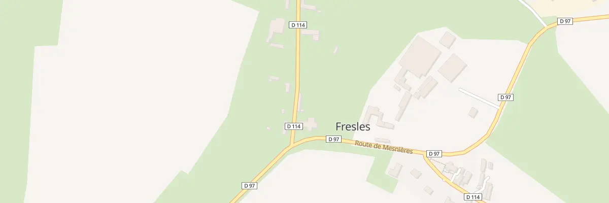 Plan du 74 Rte de Bures à Fresles