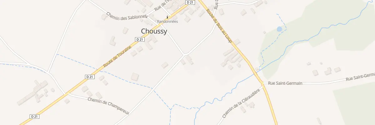 Plan du 4 Chem du Paradis à Choussy