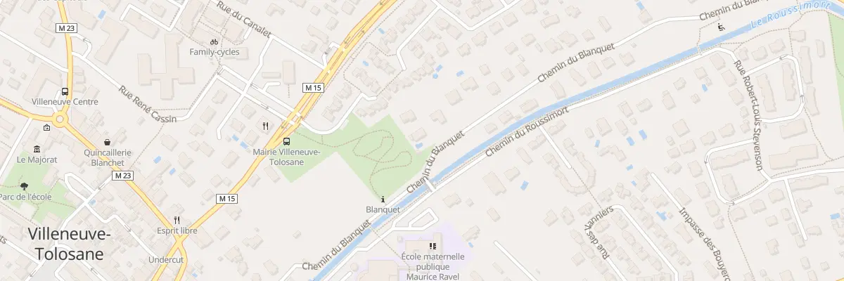 Plan du 9B Che du Blanquet à Villeneuve-Tolosane