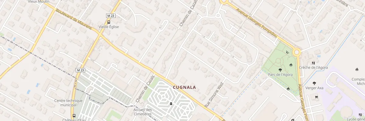 Plan du 28 Rue Olympe de Gouges à Cugnaux