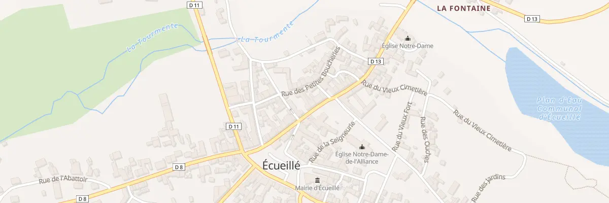 Plan du 20 Rue de la Vieille Eglise à Écueillé