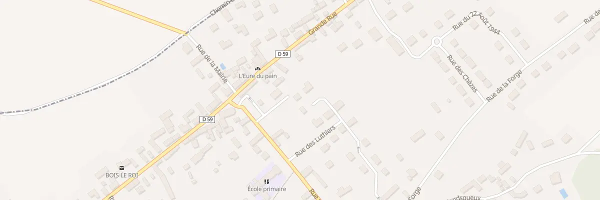 Plan du 5 Rue des Peigneux à Bois-le-Roi