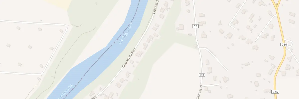 Plan du 30 Che du Port à Saubens