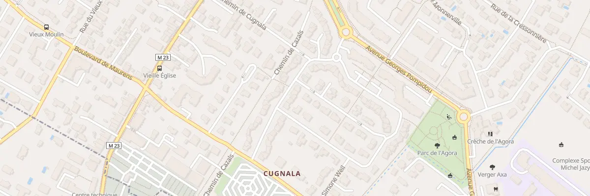 Plan du 18 Rue Olympe de Gouges à Cugnaux