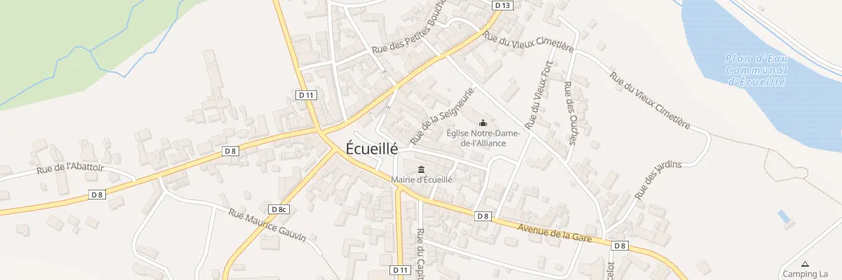 Plan du 2 Rue de l’Ancienne Caserne à Écueillé