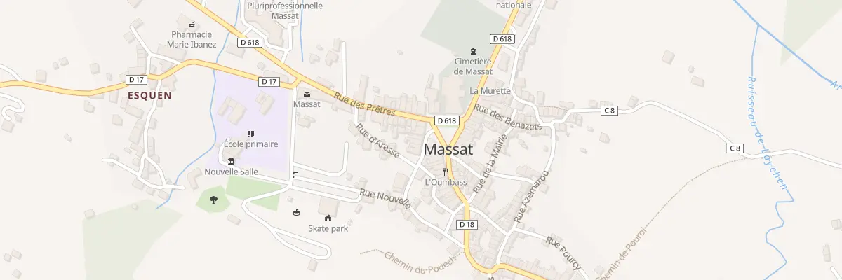 Plan du 258 Pl de l’Eglise à Massat