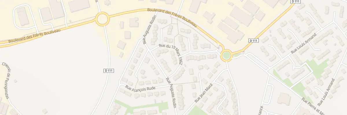 Plan du 6 Rue du Dix Neuf Mars 1962 à Châteaudun