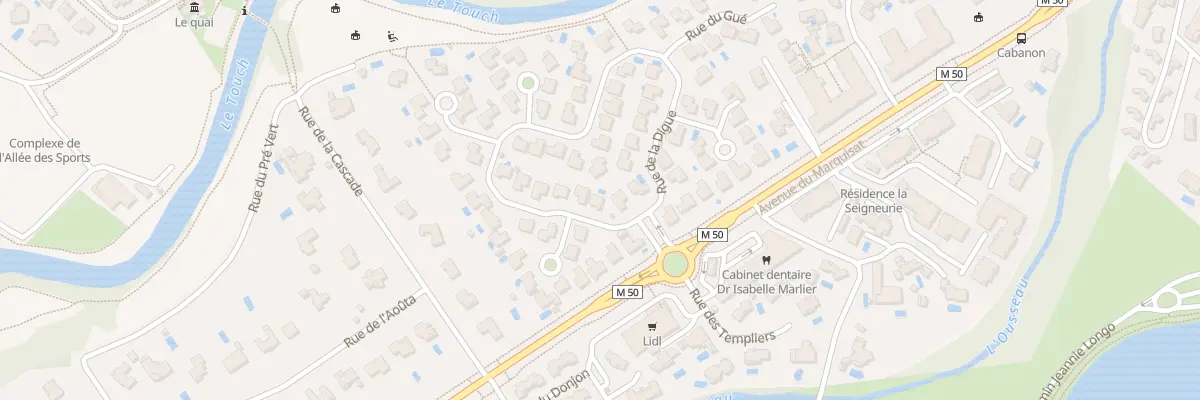 Plan du 45 Rue de la Digue à Tournefeuille