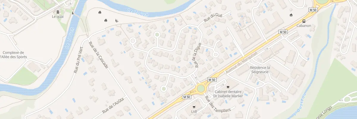 Plan du 25 Rue de la Digue à Tournefeuille