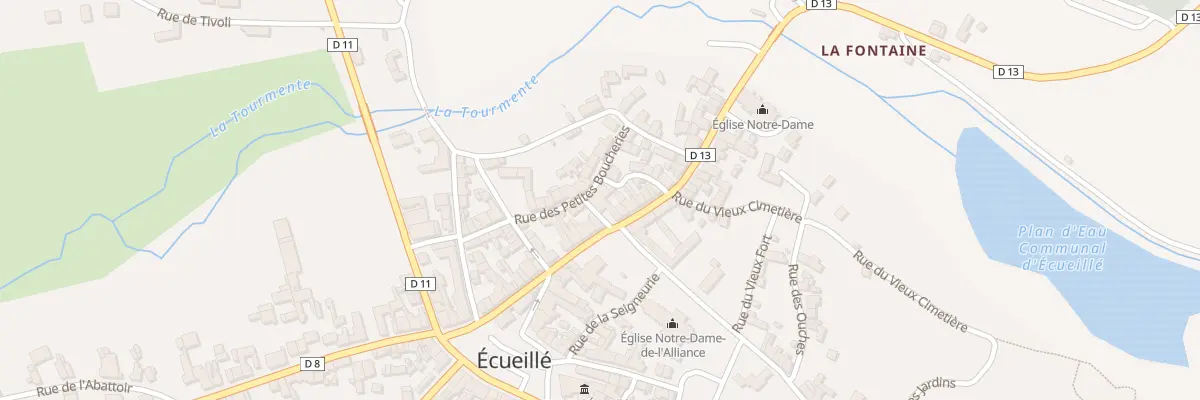 Plan du 30 Rue de la Vieille Eglise à Écueillé