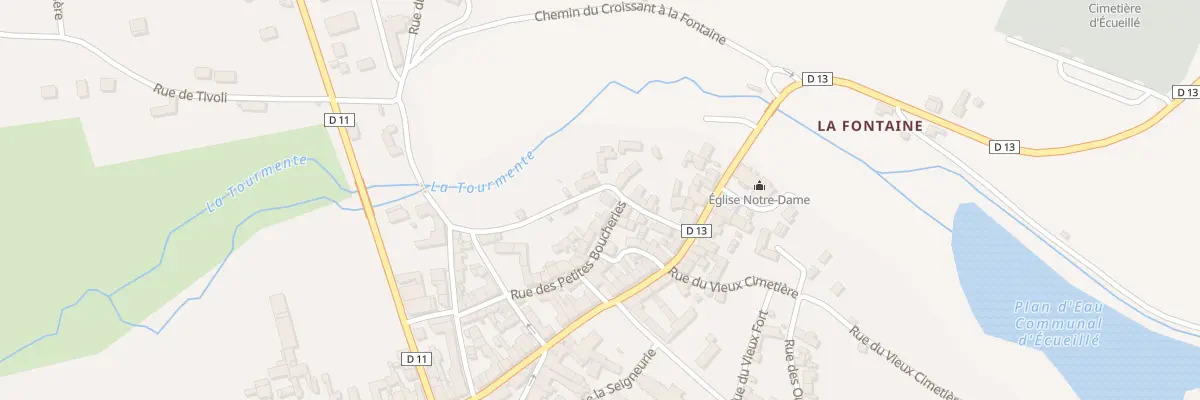 Plan du 4 Rue du Croissant à Écueillé