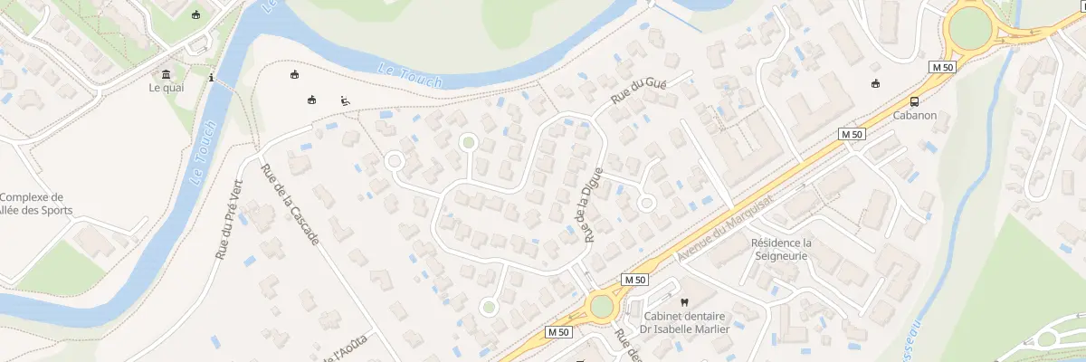 Plan du 21 Rue de la Digue à Tournefeuille