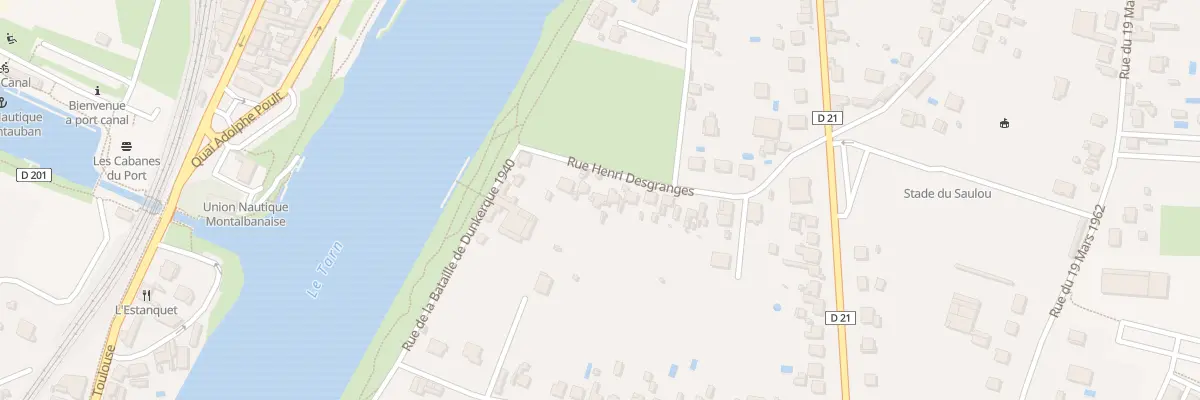 Plan du 21 Rue Henri Desgranges à Montauban