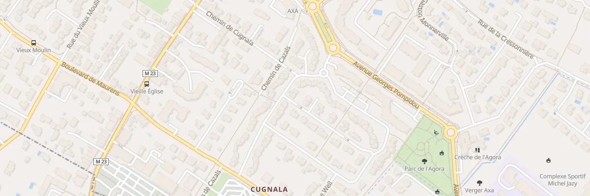 Plan du 12 Rue Olympe de Gouges à Cugnaux