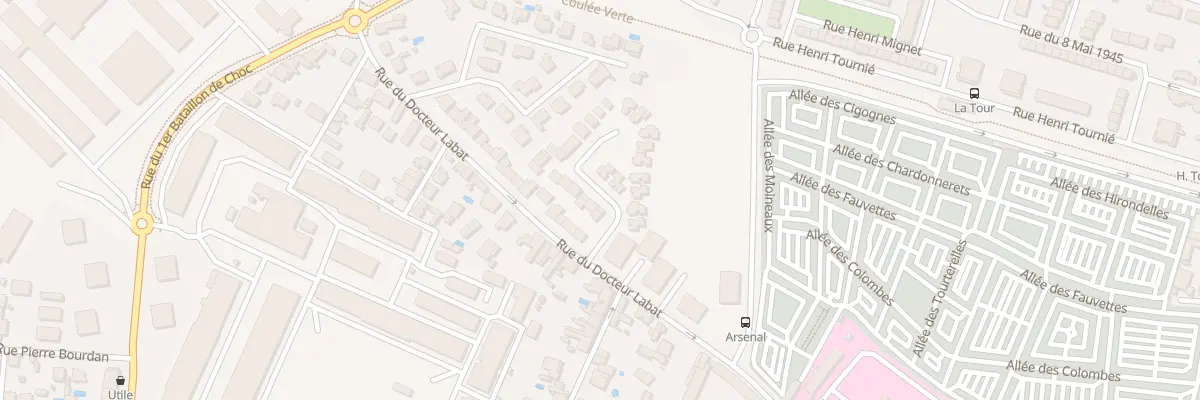 Plan du 1 Rue des Combattants Indochine à Montauban