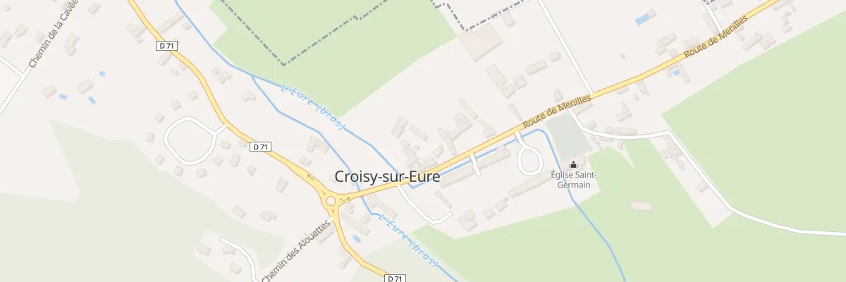 Plan du 9 Rte de Menilles à Croisy-sur-Eure
