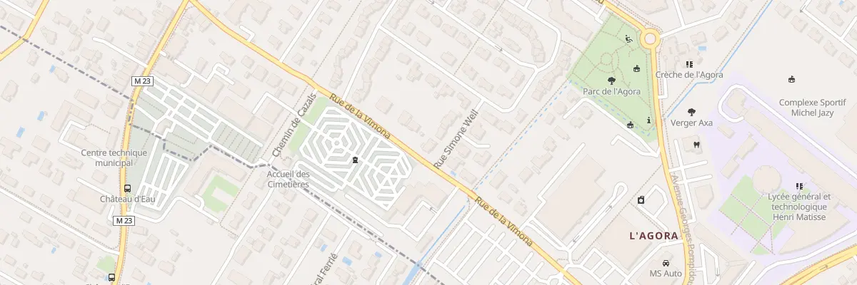Plan du 1 Rue Simone Weil à Cugnaux