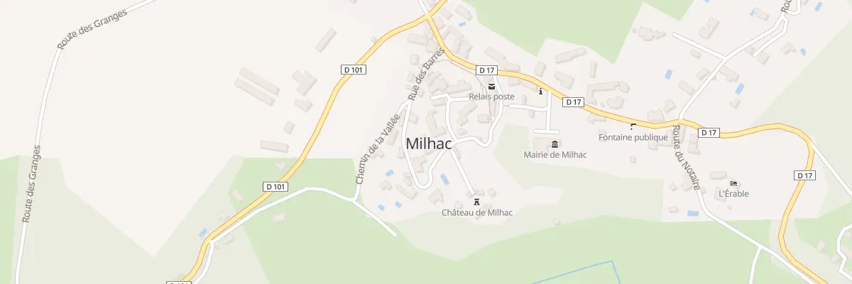 Plan du 5076F Milhac à Milhac