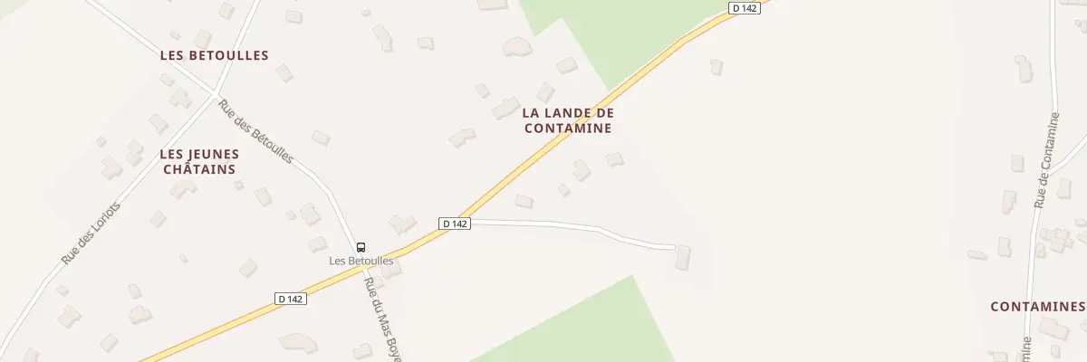 Plan du 5575E La Lande de Contamine à Rilhac-Rancon