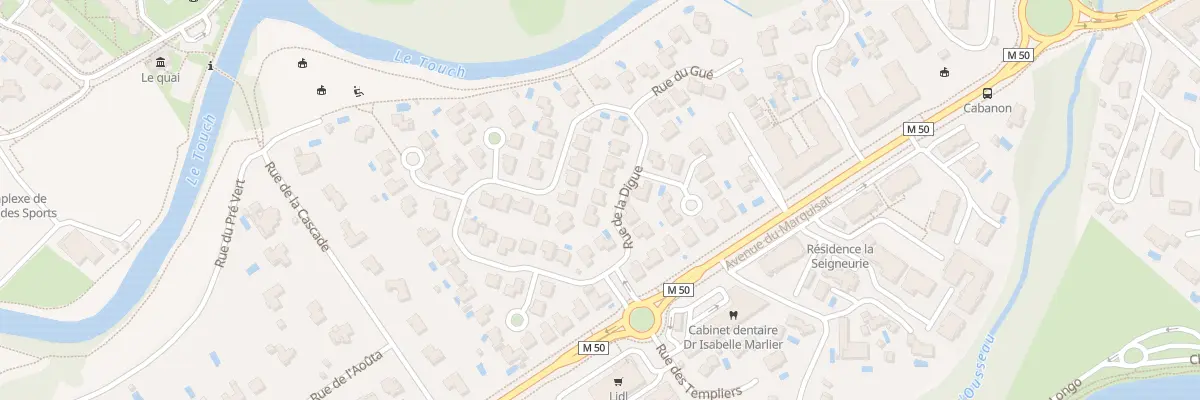 Plan du 5 Rue de la Digue à Tournefeuille