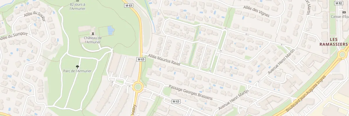Plan du 68 All Mady de la Giraudière à Colomiers