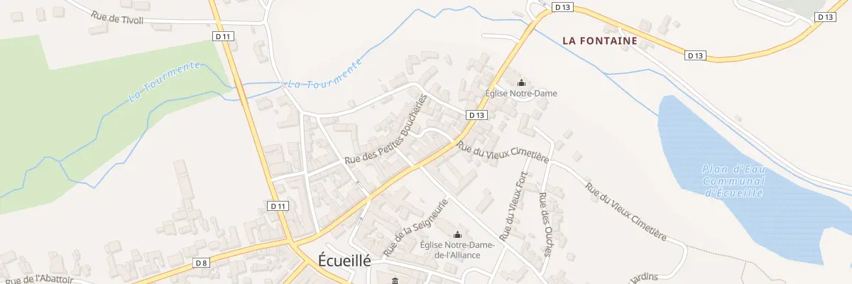 Plan du 34 Rue de la Vieille Eglise à Écueillé