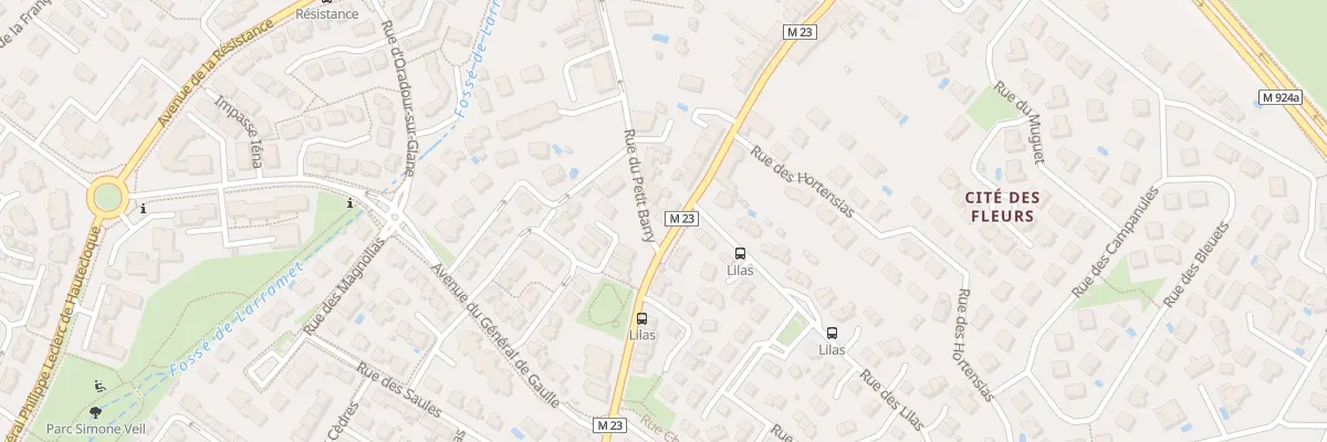 Plan du 2 Rue du Petit Barry à Cugnaux