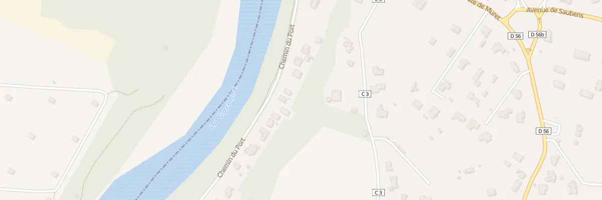 Plan du 20 Che du Port à Saubens