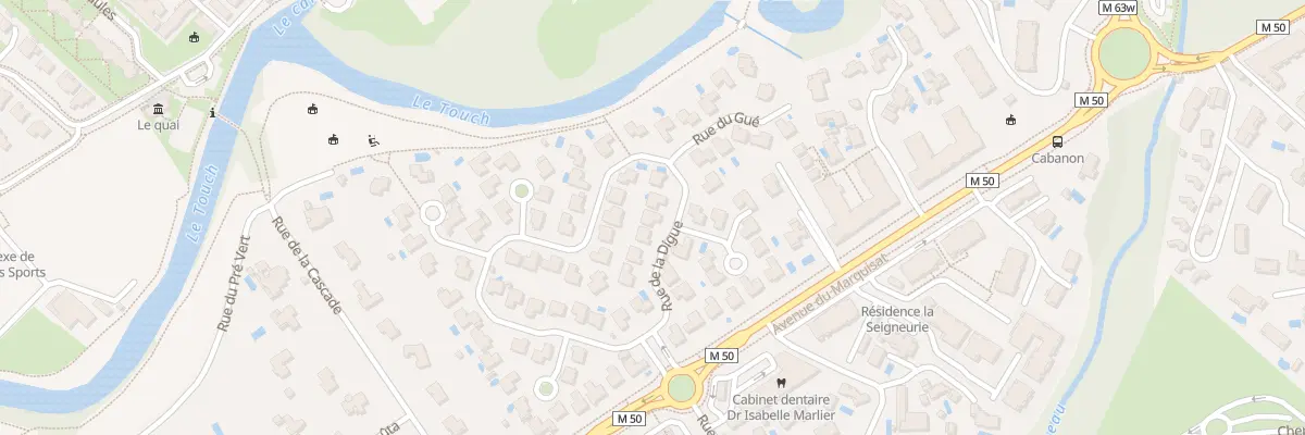 Plan du 9 Rue de la Digue à Tournefeuille