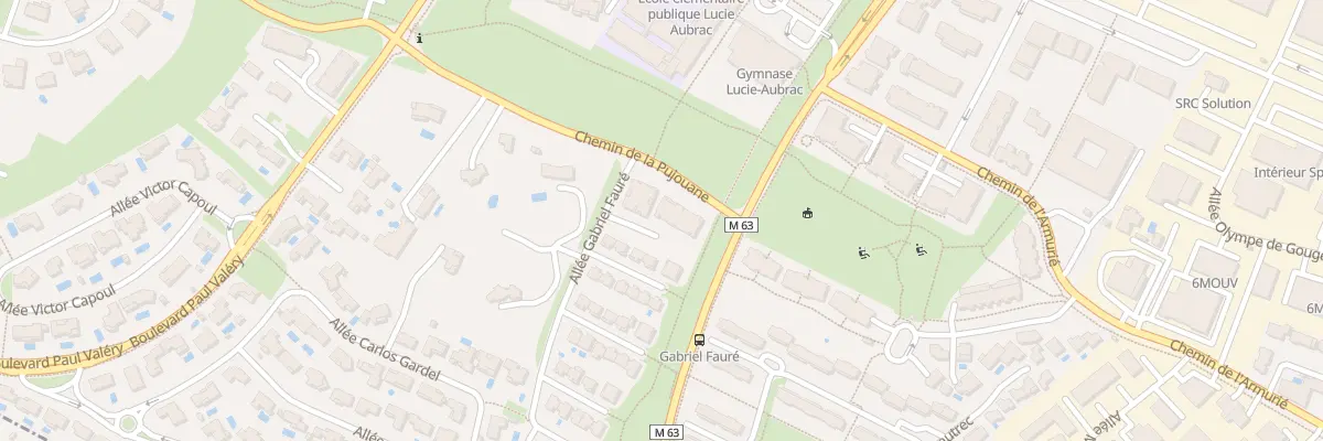 Plan du 3 All Gabriel Fauré à Colomiers