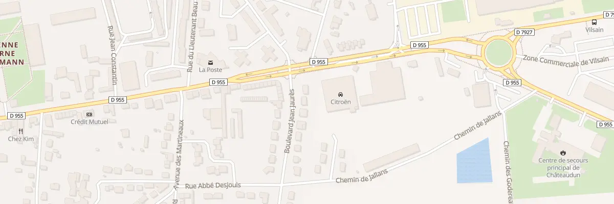 Plan du 4 Bd Jean-jaurès à Châteaudun