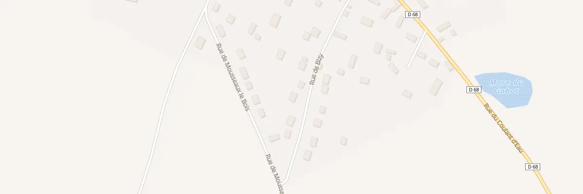 Plan du 25 Rue de Bizy à Mousseaux-Neuville