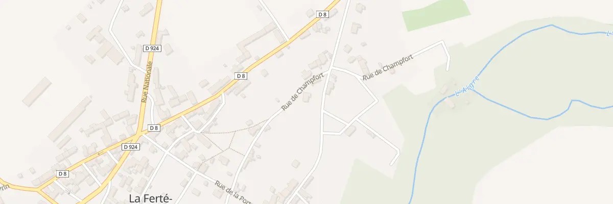 Plan du 9 Rue Chartraine A la Ferte à Cloyes-les-Trois-Rivières