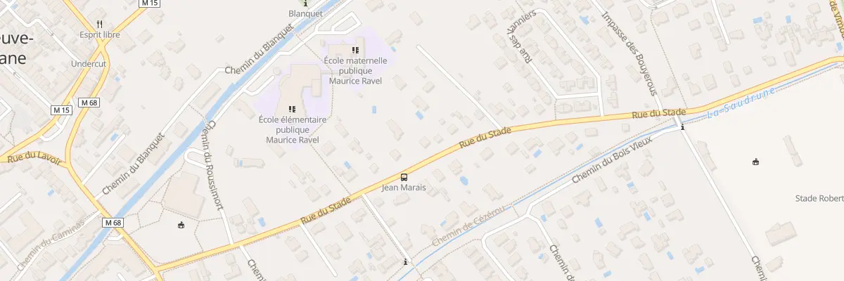 Plan du 15 Rue du Stade à Villeneuve-Tolosane