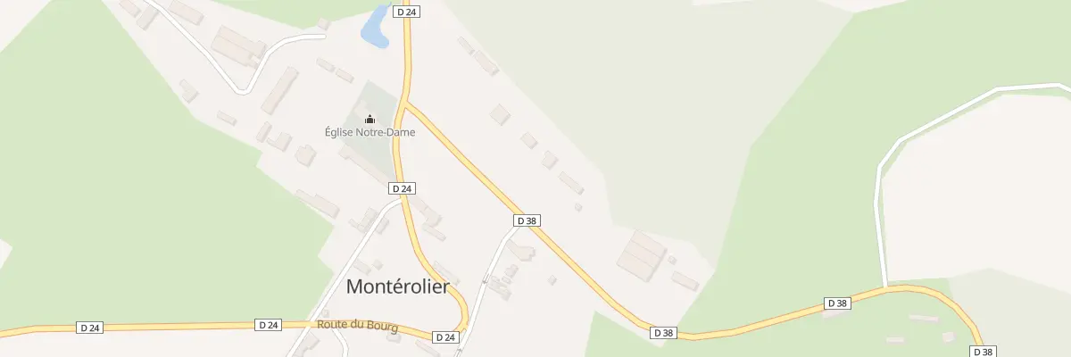 Plan du 2 Rte de la Varenne à Montérolier