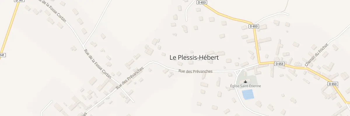 Plan du 18 Rue des Prevanches au Plessis-Hébert