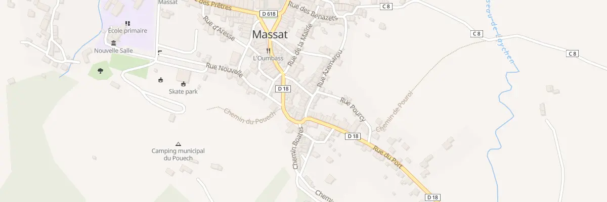 Plan du 122 Rue Azemarou à Massat