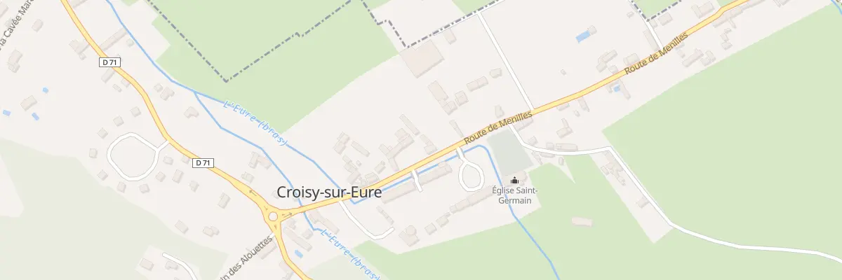 Plan du 17 Rte de Menilles à Croisy-sur-Eure