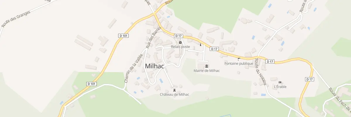 Plan du 5089 Milhac à Milhac