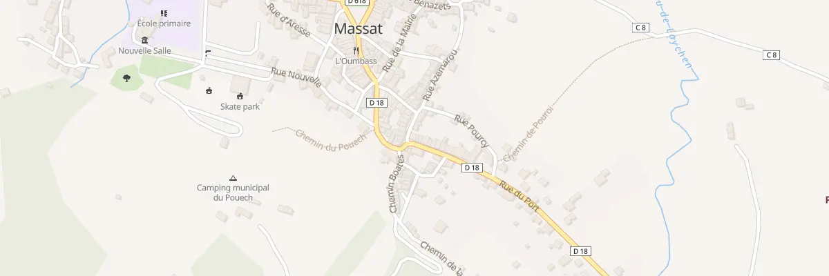 Plan du 2 Rue Azemarou à Massat