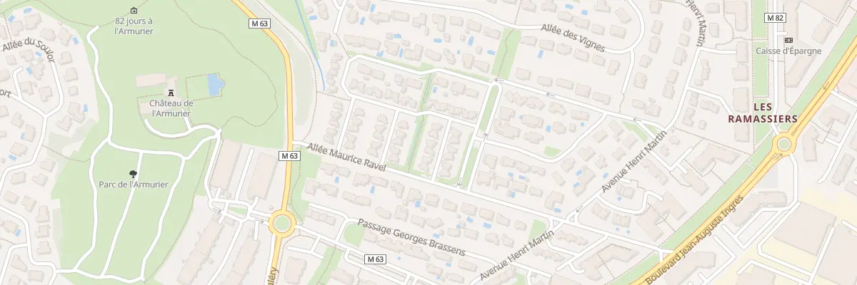 Plan du 84 All Mady de la Giraudière à Colomiers