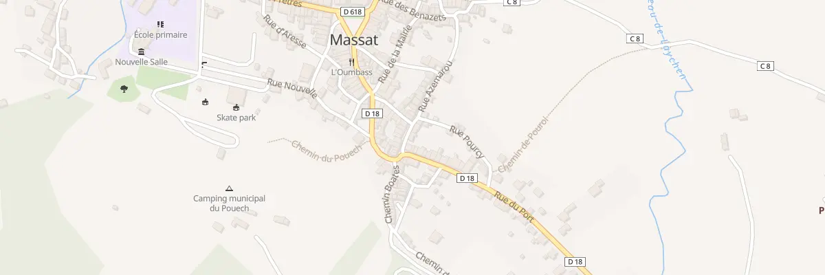 Plan du 923 Rue Azemarou à Massat
