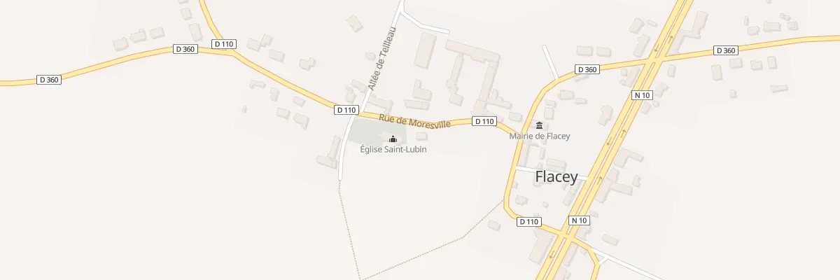 Plan du 6 Rue de Moresville à Flacey
