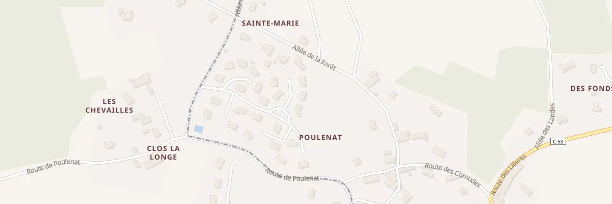 Plan du 2 Lotissement le Verger à Eyjeaux