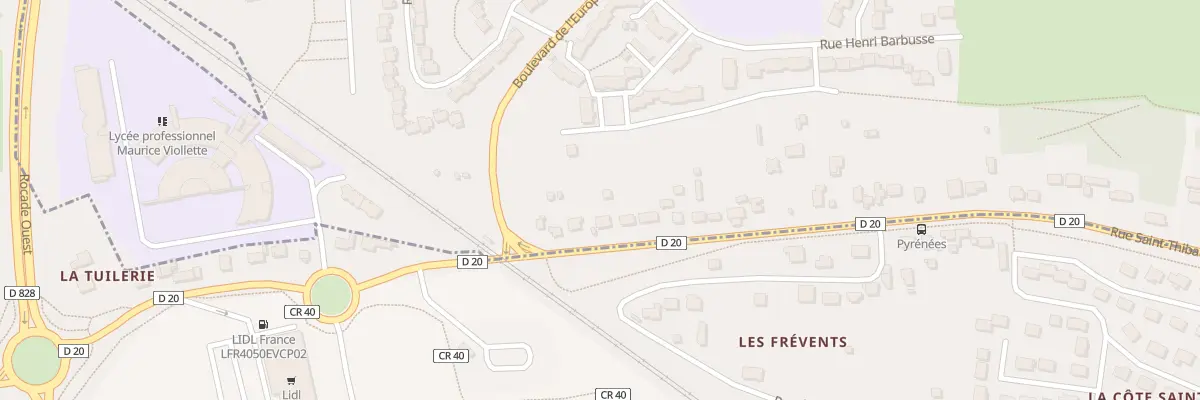 Plan du 182 Rue Saint Thibault à Dreux