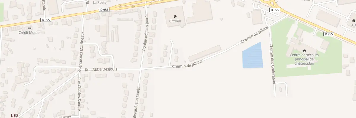 Plan du 26 Rue Abbé Desjouis à Châteaudun