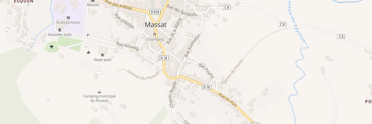 Plan du 6 Rue Azemarou à Massat