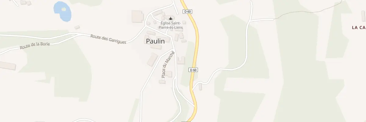Plan du 387 Le Bourg à Paulin